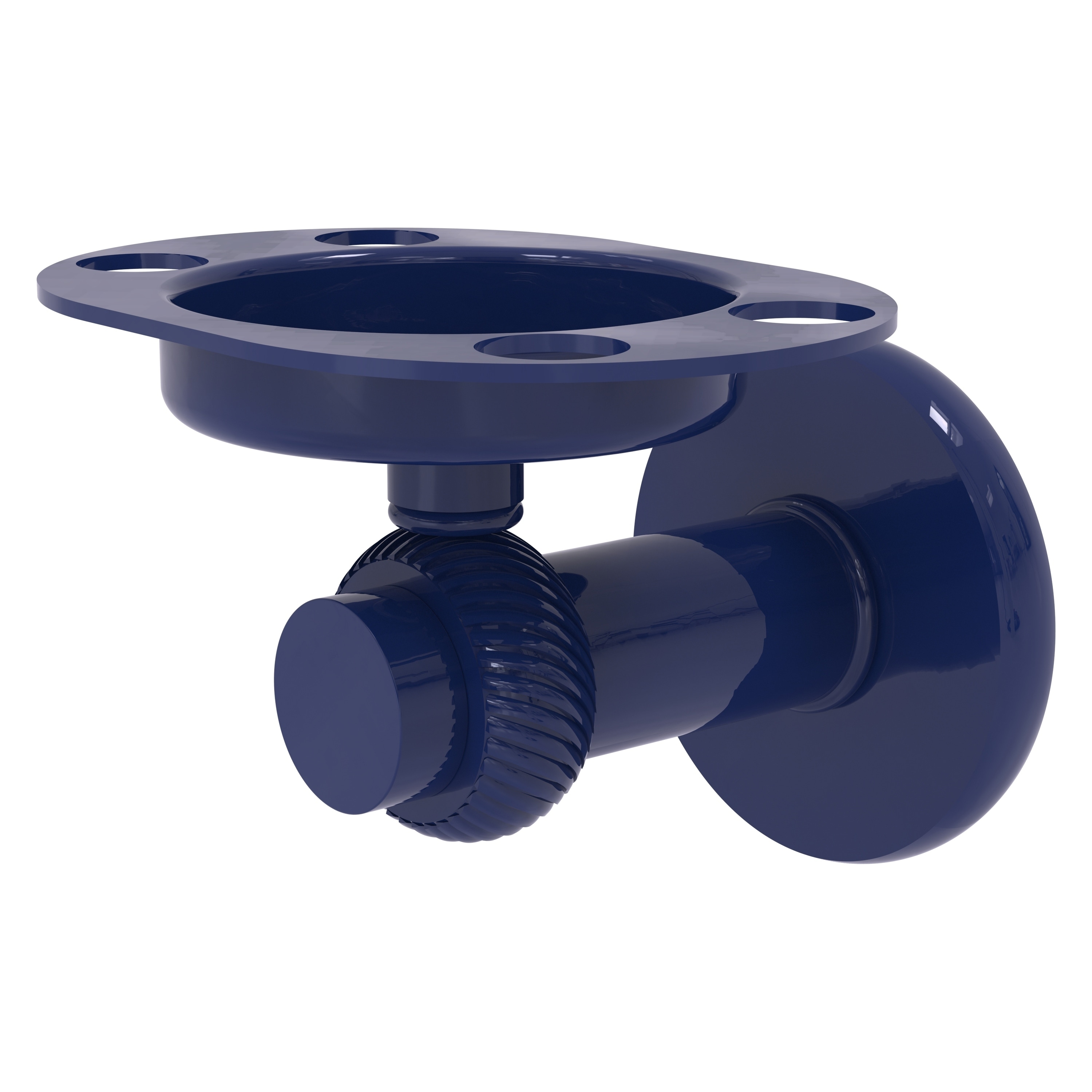 Allied Brass Mercury Collection Tumbler and Toothbrush Holder with Twisted Accents