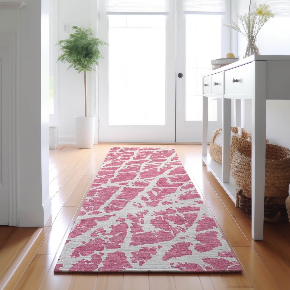 Premium Washable Super Soft Modern Crackle Mayfield Rug