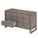 preview thumbnail 3 of 20, Nestfair Rustic Wooden Dresser Storage Cabinet with 6 Drawers