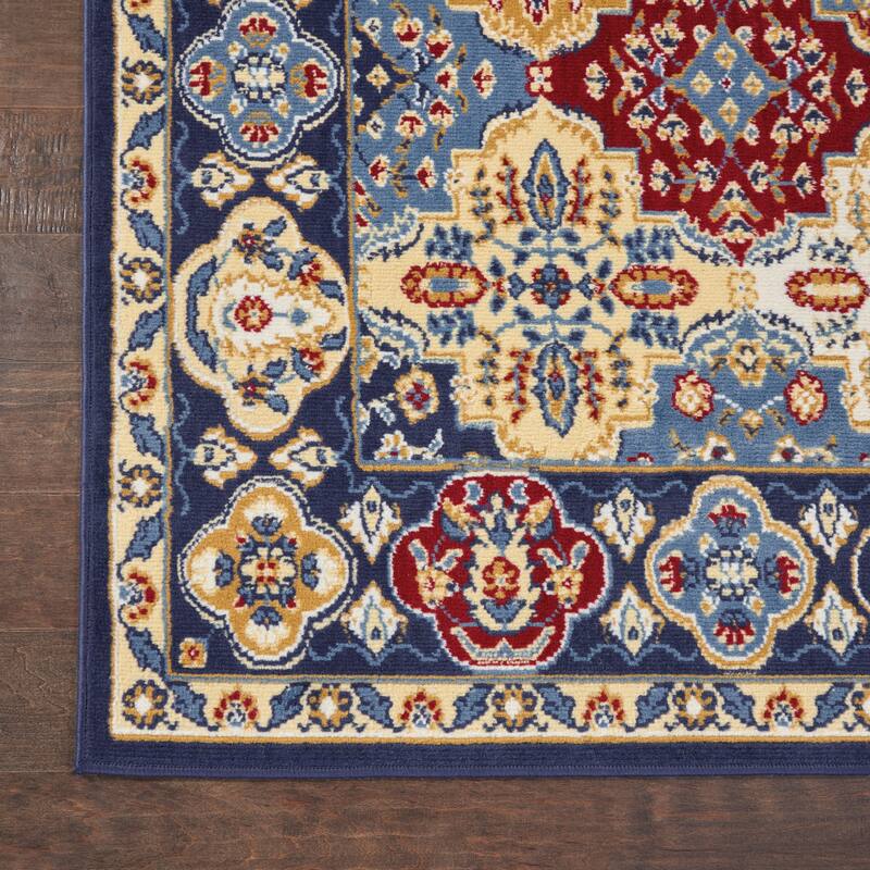 Nourison Grafix Vintage Boho Persian Border Area Rug