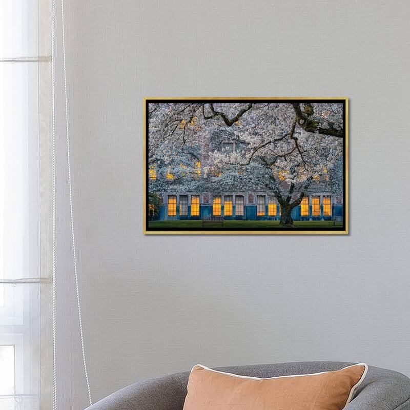 iCanvas "Morning At University Of Washington" by Lydia Jacobs Framed Canvas Print