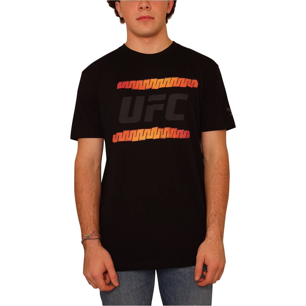 Reebok Mens Ufc Zig Graphic T-Shirt
