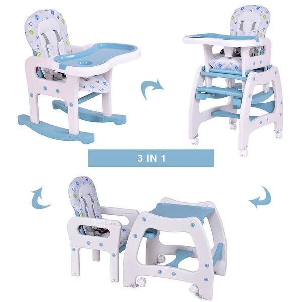 Shop Costway 3 In 1 Baby High Chair Convertible Play Table