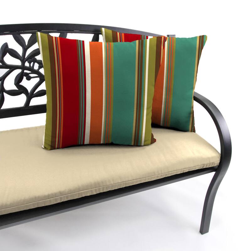 18" x 18" Outdoor Throw Pillow - Set of 2 - 18'' L x 18'' W x 4'' H