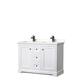 Option White, Black Trim, White Quartz Top