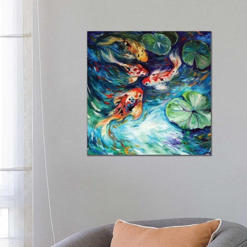 iCanvas "Dancing Colors Koi" by Marcia Baldwin Canvas Print