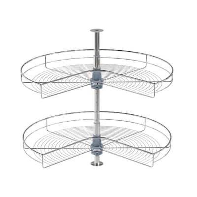 Dowell Lazy Susan 32" Diameter - 270 Degree Double Rack Stainless Steel