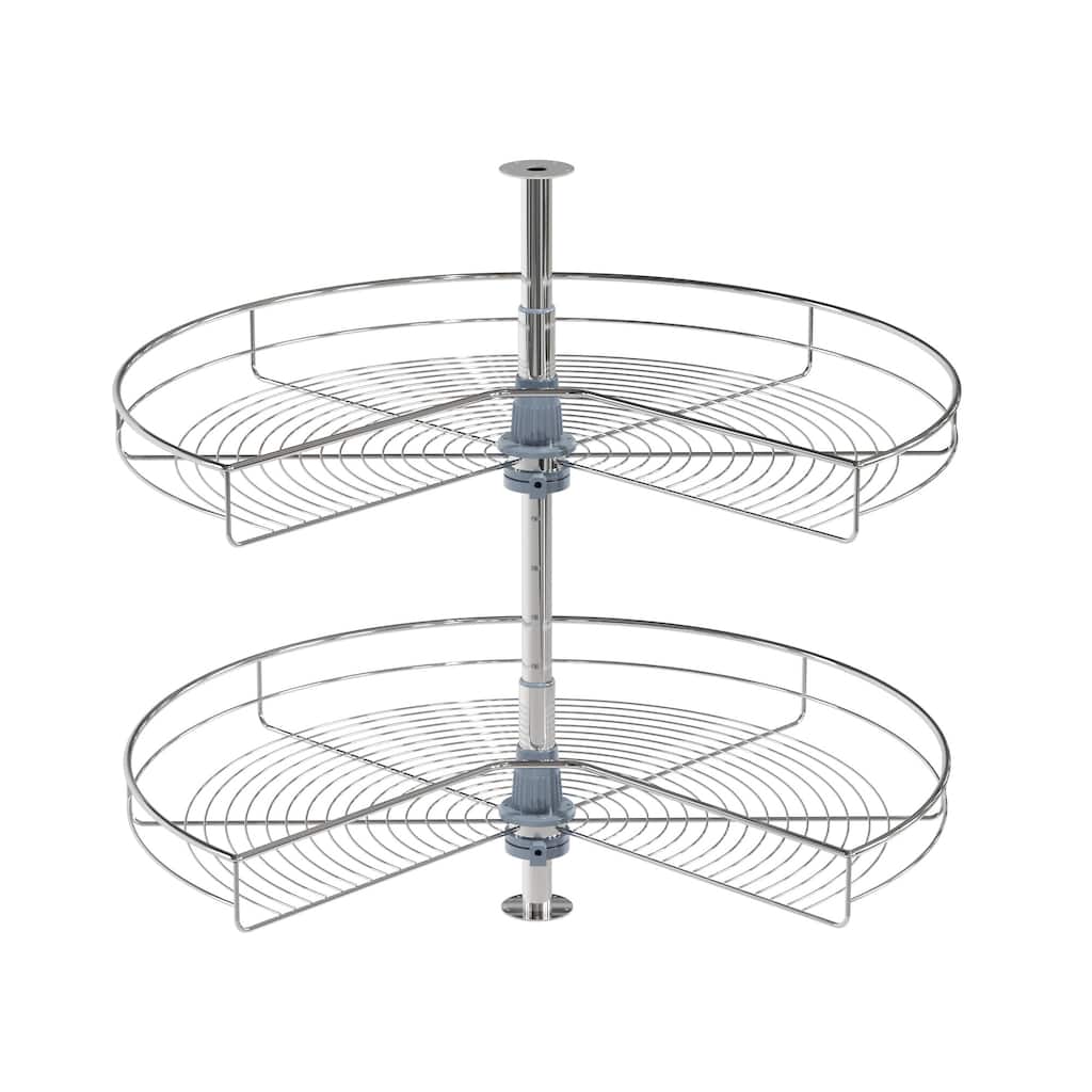 Dowell Lazy Susan 32" Diameter - 270 Degree Double Rack Stainless Steel