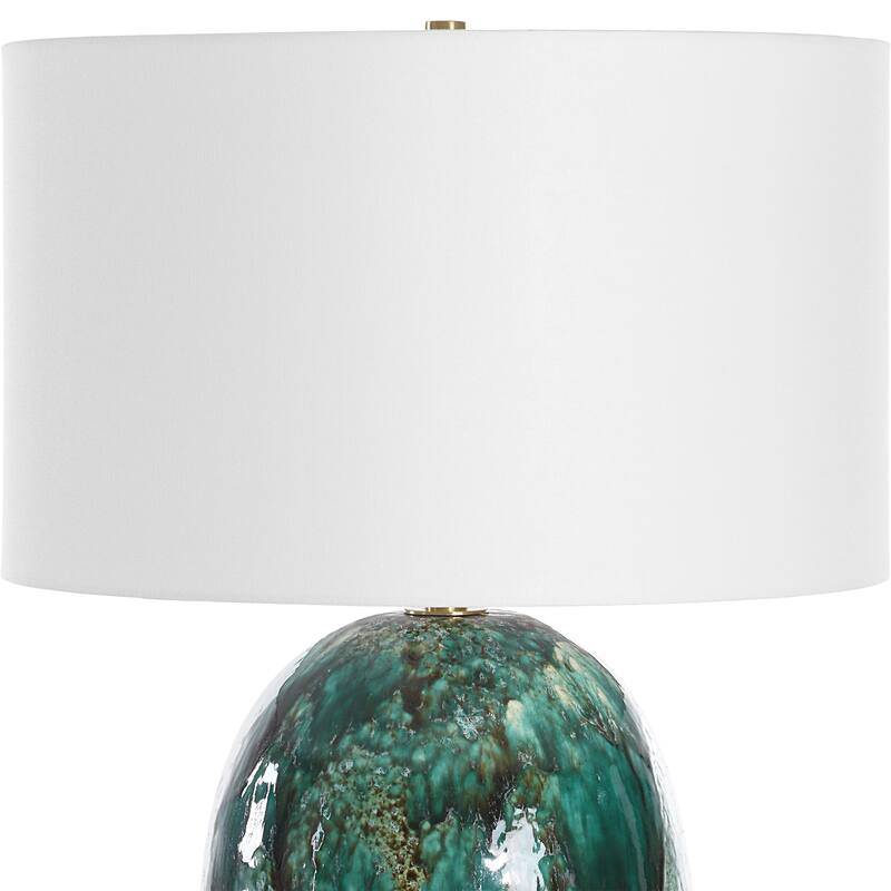 Uttermost Ceralene Green Table Lamp
