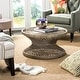 preview thumbnail 1 of 5, SAFAVIEH Grimson Large Bowed Coffee Table - 31.5" x 31.5" x 15.7"
