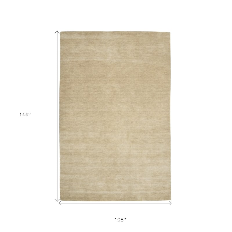 HomeRoots Solid Color Transitional Rectangle Area Rug