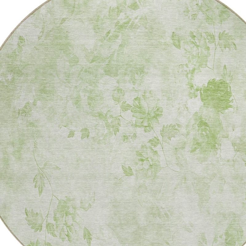 HomeRoots Floral Transitional Rectangle Outdoor Rug