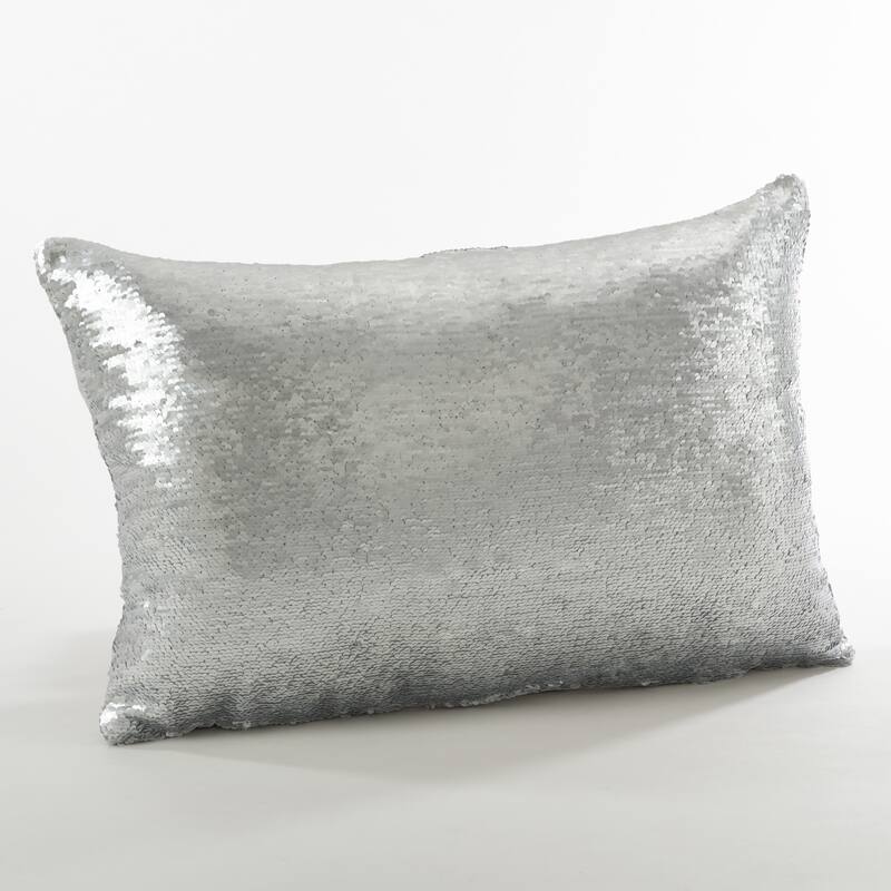 Sirun Collection Sequin Mermaid Design Throw Pillow