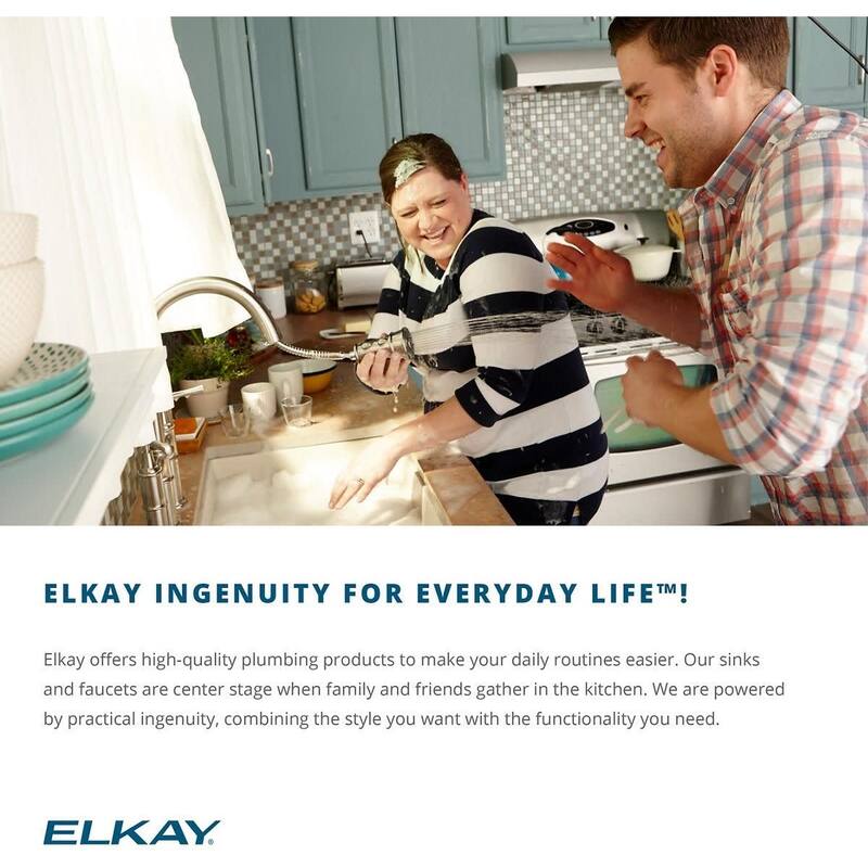 Elkay Lustertone 30-3/4" Undermount Double Basin Stainless Steel
