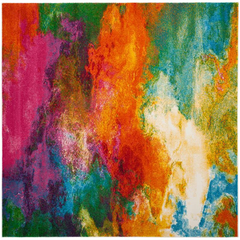 SAFAVIEH Watercolor Dixie Modern Abstract Rug