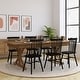 preview thumbnail 1 of 22, 7' x 40" Rectangular Antique Rustic Solid Pine Folding Dining Table Antique Rustic