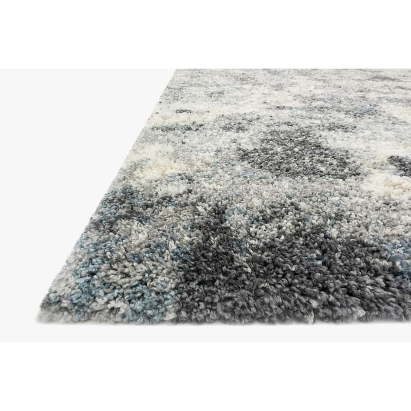 Alexander Home Modern & Modern Abstract Marble Shag Area Rug