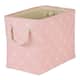 Bone Dry Polyester Pet Bin Trellis Paw - Pink Trellis - Medium Rectangle, 16x10x12"