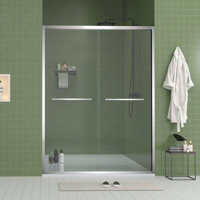 Topcraft 56“-60 ”W x 70 "H Aluminum Framed Sliding Shower Door - 60*70