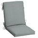 preview thumbnail 33 of 74, Arden Selections Leala Textured Outdoor Dining Chair Cushion Set 44 in L x 20 in W x 3.5 in H - Stone Grey Texture