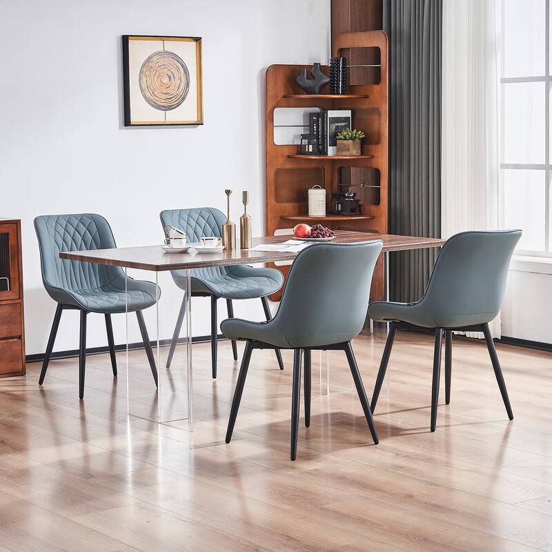 Modern Dining Chairs Set of 2 Upholstered Dining Room Chairs
