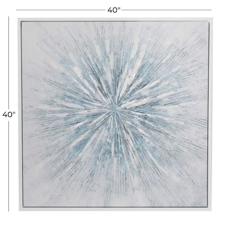 Canvas Radial Starburst Framed Wall Art