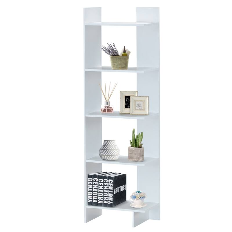Costway Set of 2 Bookcase Storage 5-Tier Open Shelf Display Room - 2 PCS