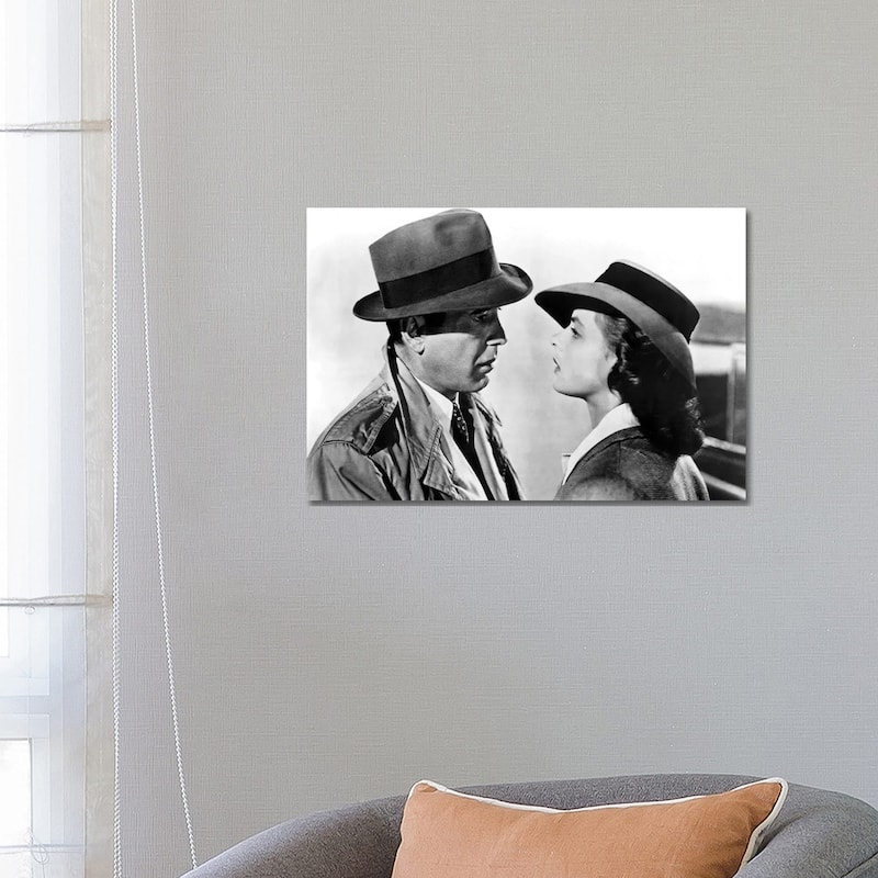 iCanvas "Casablanca With Bergman & Bogart - 1943 Oscar Outstanding Motion Picture" by Rue Des Archives Canvas Print - 18x26x1.5