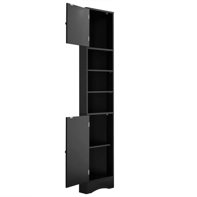 Corner Bathroom Storage Cabinet with Two Doors