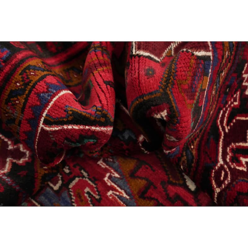 Hand Knotted Oriental 100% Wool Carpet Traditional Medallion Red Heriz Area Rug - 12' 9'' X 10' 4''