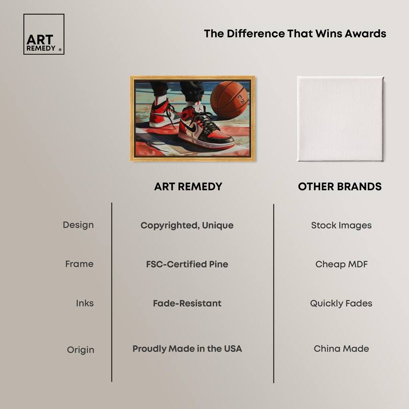 Down at the Court Canvas by Art Remedy