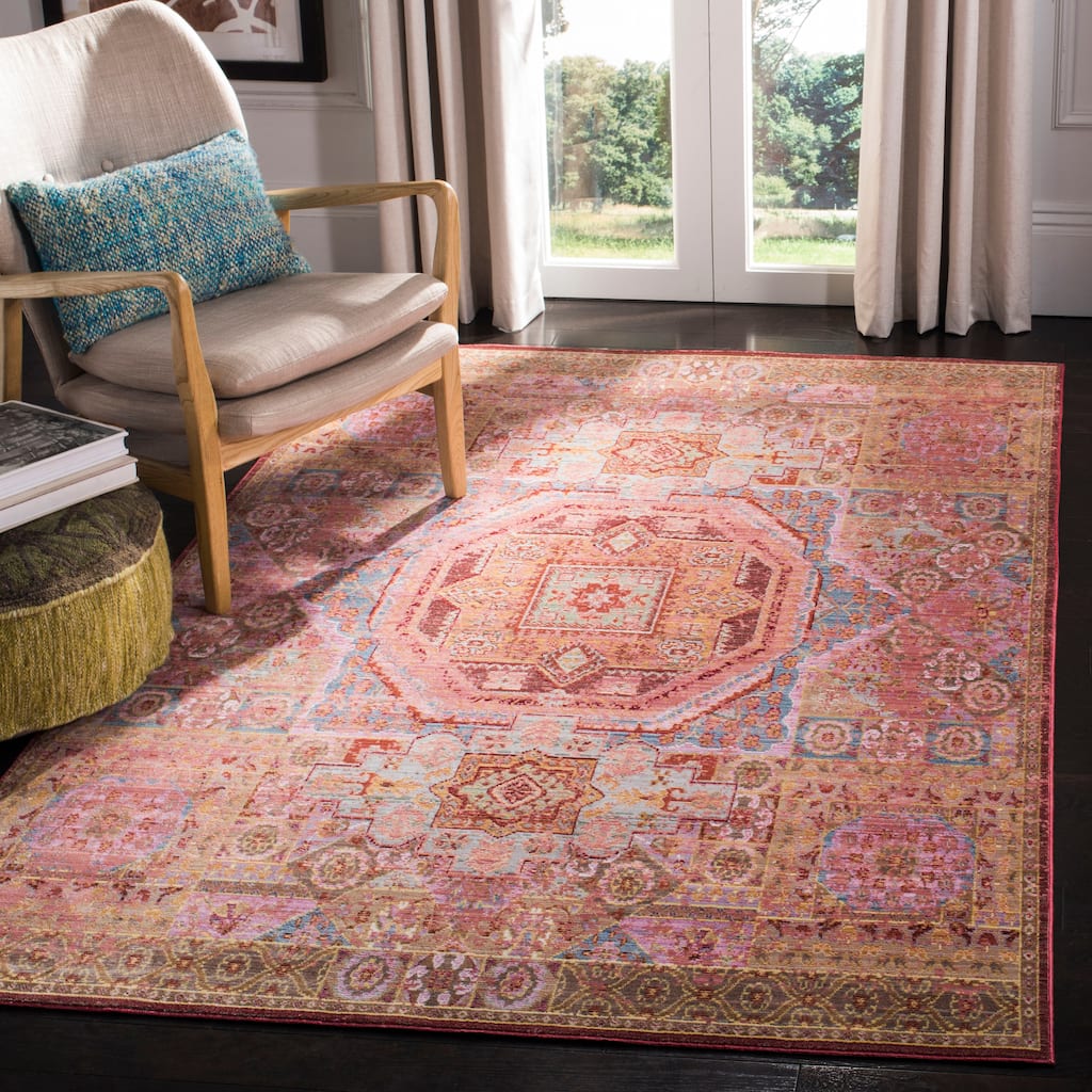 SAFAVIEH Valencia Chedva Boho Oriental Distressed Rug - Multi - 8' x 10'