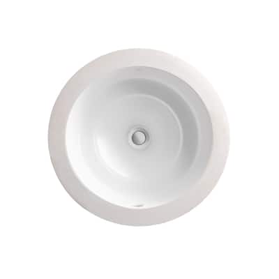 DXV Pop 14-5/8" Circular Vitreous China Undermount Bathroom Sink with