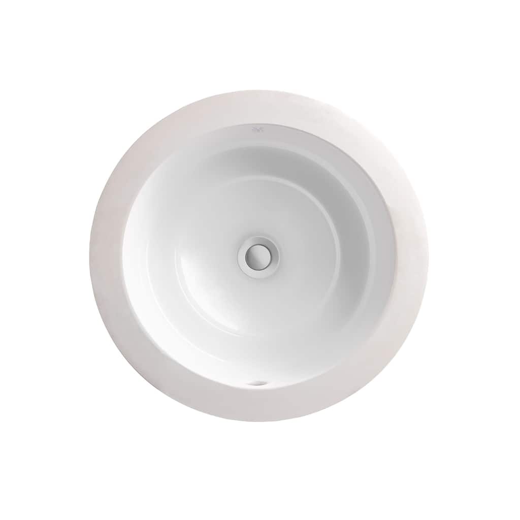 DXV Pop 14-5/8" Circular Vitreous China Undermount Bathroom Sink with