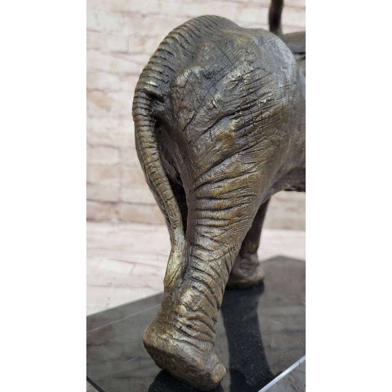 Sculpture Collectible Bronze Decor Vienna Imitative Elephant Bronze Statue Austrian Statue
