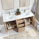 preview thumbnail 86 of 129, San Double Bath Vanity with Composite Stone Top and Mirror