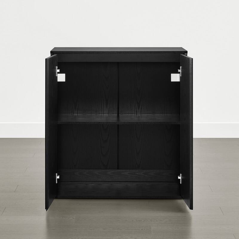 Spruce & Spring 31.5" Modern Industrial Sideboard Cabinet Storage Cabinet