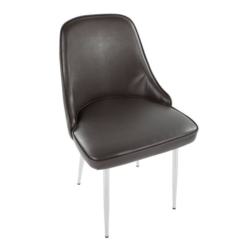 Silver Orchid Naldi Faux Leather Dining Chair - Set of 2