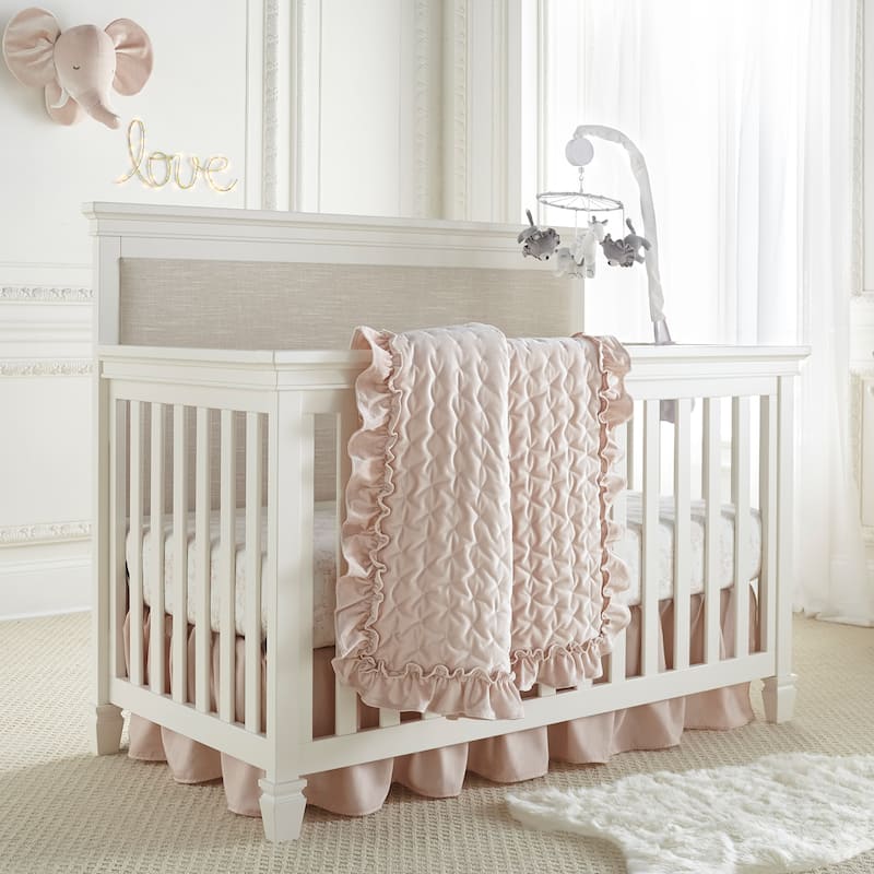 Heritage Blush Velvet Baby Bedding Set - Levtex Baby