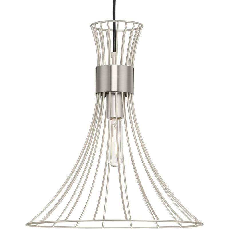 Lorin Collection One-Light Mid-Century Modern Metal Pendant Light - 18 in x 18 in x 16 in - 18 in x 18 in x 16 in