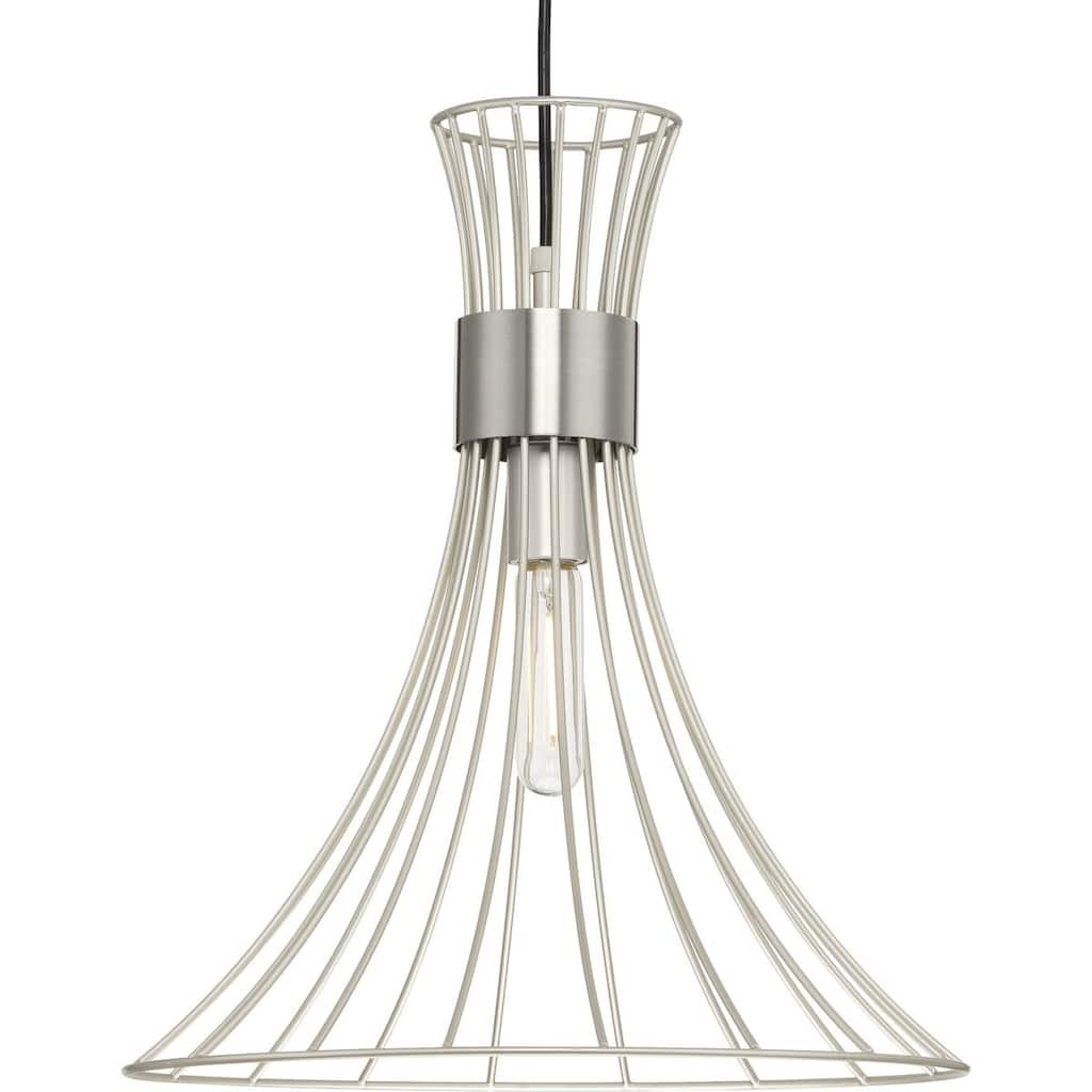 Lorin Collection One-Light Mid-Century Modern Metal Pendant Light - 18 in x 18 in x 16 in