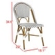 preview thumbnail 10 of 8, SAFAVIEH Salcha Indoor-Outdoor Black/ White Stacking Side Chair (Set of 2)