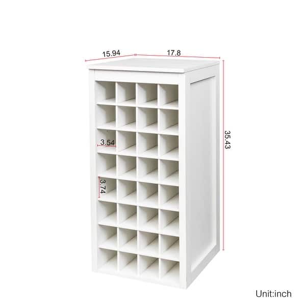 Sorbus White Wine Cabinet Sorbus Wine Rack Console: Freestanding