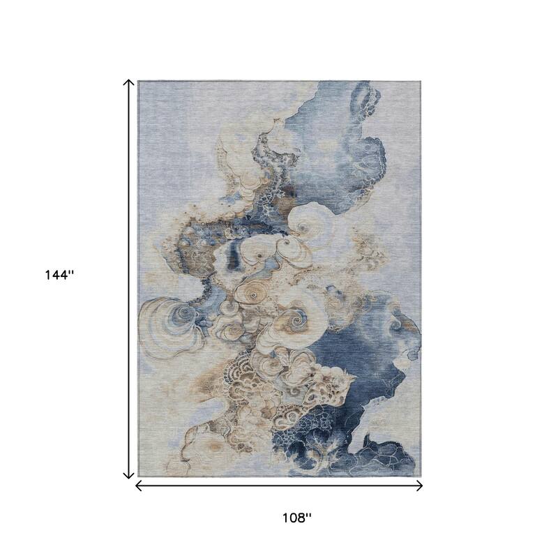 HomeRoots Abstract Transitional Rectangle Outdoor Rug