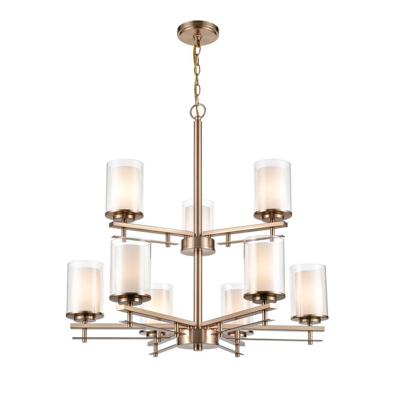 Millennium Lighting Huderson 9 Light Metal Chandelier Ceiling Fixture