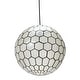 preview thumbnail 53 of 56, Capiz Honeycomb Globe Pendant Light