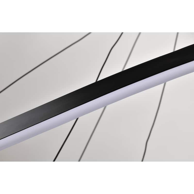 Sylas 48 Inch LED Pendant Matte Black Finish - Matte Black