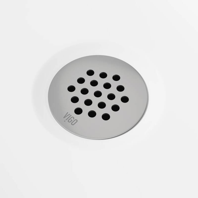 VIGO 1.75" W Vessel Bathroom Sink Grid Drain