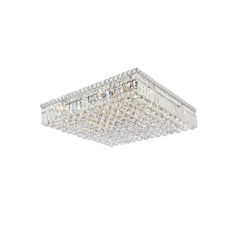 Somette Lausanne 9-light 24-inch Flush-Mount Chandelier - 24 Inch