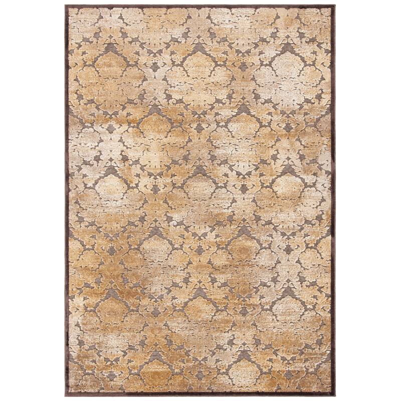 SAFAVIEH Paradise Arpita Boho Modern Viscose Rug - 5'3" x 7'6" - Dark Brown - Rectangle